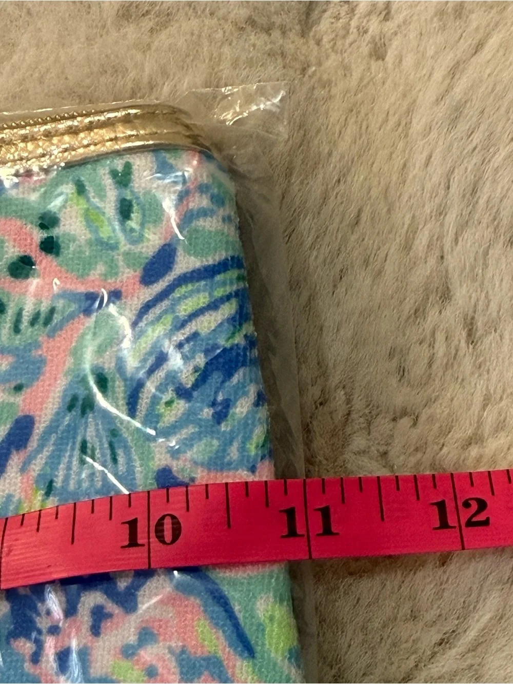 Lilly Pulitzer Pink & Blue Coastal Floral Cosmetic Pouch